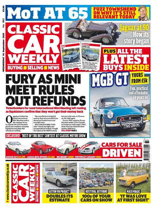 Title details for Classic Car Weekly by H BAUER PUBLISHING LIMITED - Available